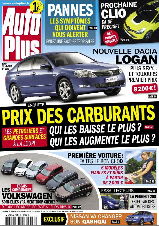 Auto Plus N°1240 du 11 au 17 Juin 2012