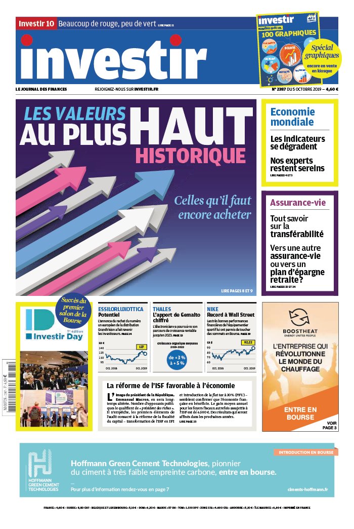 Investir N°2396 - 14 Decembre 2019