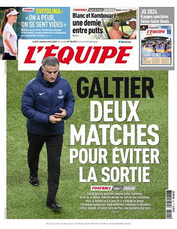 L'equipe du 3 Avril 2023