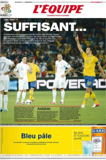 L'equipe Edition du 20 Juin 2012