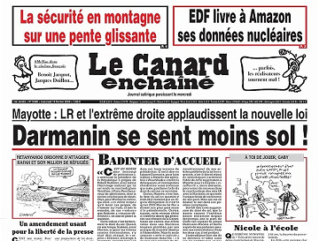 Le Canard Enchaîné du Mercredi 14 Février 2024